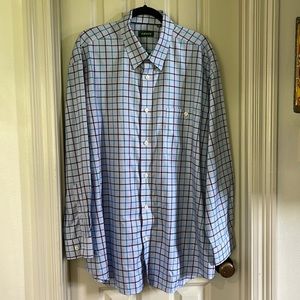Orvis Men’s Button Down Long Sleeve Shirt, XXL, Classic Fit, Wrinkle Free.